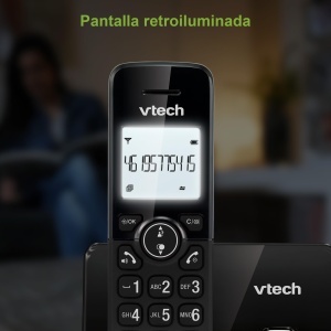 Telefon fara fir pentru seniori VTech CS2000, ecran iluminat, blocare apeluri, negru - Img 4