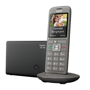 Telefon fix fara fir Gigaset CL660 display color TFT design modern culoare anthracit-metallic