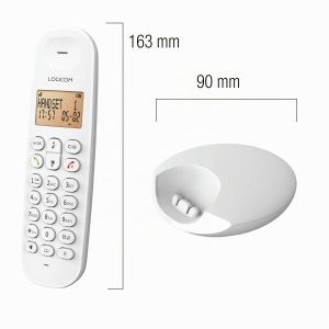 Telefon fix fara fir Logicom ILOA 150, 4 linii, alb, autonomie 7h - Img 6