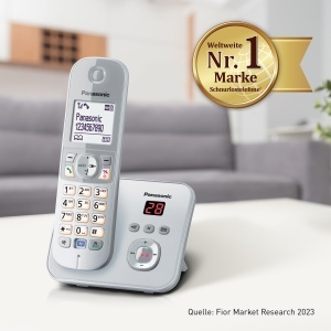 Telefon fix Panasonic KX-TG6822GS DECT cu raspuns automat perl-silver - Img 7