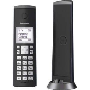 Telefon fix Panasonic KX-TGK220GM, DECT, cu raspuns automat, design elegant, negru mat - Img 3