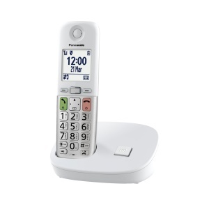 Telefon Panasonic KX-TGU410EXW fara fir display LCD compatibil cu aparate auditive