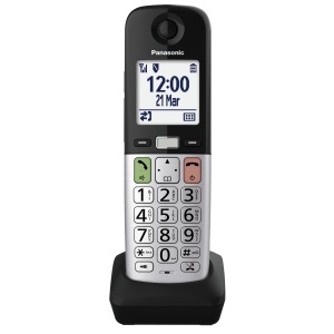 Telefon Panasonic KX-TGUA40EXB Negru-Argintiu Compatibil cu Aparate Auditive Display LCD 21 - Img 2