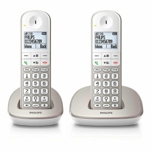 Telefon wireless Philips XL4902S34 Pack Duo Culoare Argintie - Img 3