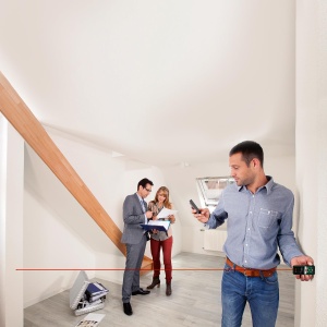 Telemetru laser Bosch AdvancedDistance 50C masurarea precisa a distantelor de pana la 50 m afisaj tactil functii de masurare cu ajutor integrat intr-o - Img 4