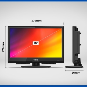 Televizor LED Cello C1624F 16 inch Full HD cu DVD Player Integrat si Sunet Pitch Perfect - Img 2