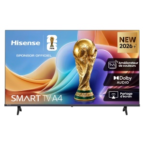 Televizor LED Hisense 32A4S, 32 inch, HD, Smart TV, Negru
