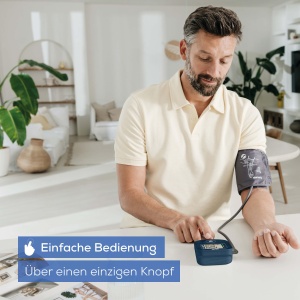 Tensiometru Beurer BM 25, operare simpla printr-un singur buton, masurare precisa prin controlul pozitiei mansetei, detectarea aritmiei, cu port USB-C, manseta pentru 22-42 cm - Img 2
