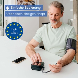 Tensiometru Beurer BM 48, operare usoara cu un singur buton, masurare blanda si rapida, detectarea aritmiei, afisaj mare, cu conexiune la aplicatie, manseta pentru 22-42 cm - Img 2