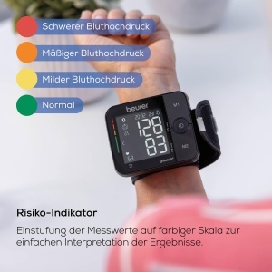 Tensiometru de incheietura Beurer BC 54, tehnologie de umflare, conectivitate Bluetooth, indicator de risc - Img 6
