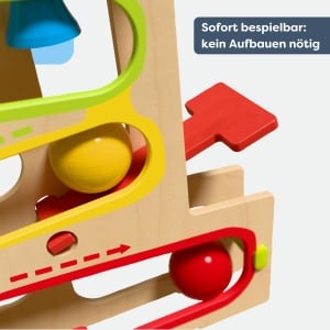 Teren de joaca HABA Kullerrum pentru copii de la 1 an, cu 3 bile si elemente interactive - Img 3