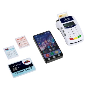 Terminal PoS pentru copii Theo Klein 7274 cu smartphone, sunet si lumini