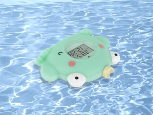Termometru de baie Miniland Unisex cu functie de ceas si semnalizare temperatura - Img 2