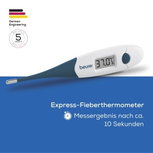 Termometru digital Beurer FT 17, cu varf flexibil, masurare rapida in 10 secunde, albastru-alb - Img 3