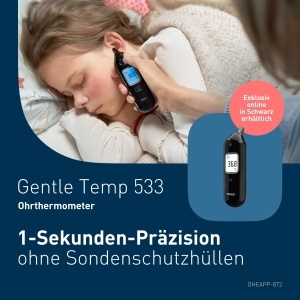 Termometru digital OMRON Gentle Temp 533 Negru Masurare rapida 1 secunda - Img 2