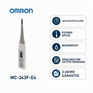 Termometru digital Omron MC-343F-E cu afisaj mare si functie de memorie - Img 2