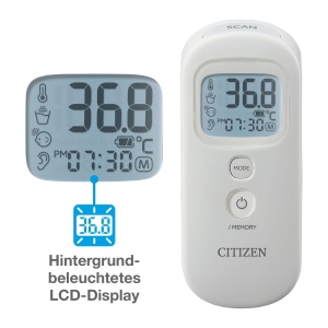 Termometru digital pentru copii Citizen CTD711, contactless, 4-in-1, cu alarma febra - Img 5