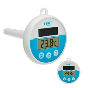 Termometru digital pentru piscina TFA Dostmann 30.1068.02, solar