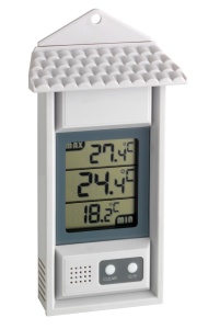 Termometru digital TFA Dostmann 30.1039, interior-exterior, alb