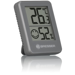 Termometru Hygrometru Bresser 6 Piese, Digital, Cu Indicator Smiley, Gri - Img 4