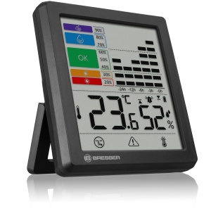 Termometru Hygrometru Bresser cu Alarma Schimbare Climatica, Masurare Temperatura si Umiditate