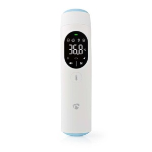 Termometru Infrarosu Nedis cu Bluetooth, 4 Moduri, Alb