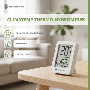 Termometru si Higrometru Digital Bresser ClimaTemp, Compact, cu Indicator de Comfort - Img 2