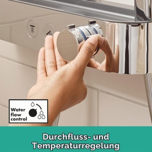 Termostat de baie hansgrohe ShowerTablet Select, cu siguranta la 40C, crom - Img 3