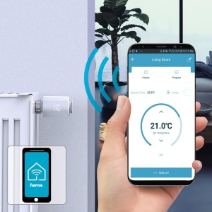Termostat inteligent Hama Smart Home control prin aplicatie alb compatibil Alexa si Google Home - Img 4