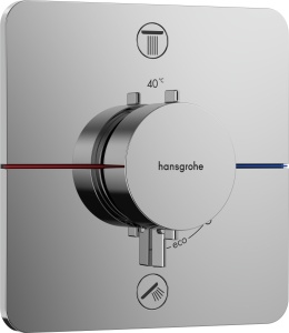 Termostat Submontat hansgrohe ShowerSelect Comfort Q, 2 Functii, Crom