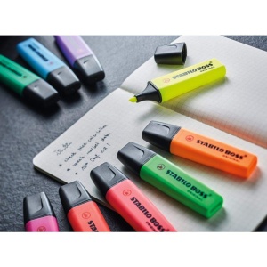 Textmarker STABILO BOSS ORIGINAL, 9 culori, 2-5 mm, tehnologie anti-uscare - Img 5