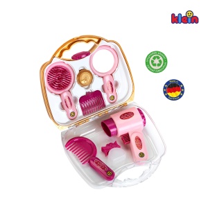 Theo Klein 5273 Husa de coafura I Cu uscator de par, accesorii de styling extinse, oglinda, perie si multe altele I Dimensiuni: 21,5 cm x 8,5 cm x 19 cm I Jucarii pentru copii de la 3 ani - Img 4