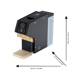 Theo Klein 7401 Electrolux Aparat de cafea, lemn | Incl. cana, capsule, lapte si zahar | Accesorii pentru bucatarii pentru copii si de joaca | Dimensiuni: 19 cm x 5,5 cm x 14 cm | Jucarii pentru copii de la 3 ani - Img 5