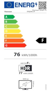 Thomson 55 Zoll (139cm) QLED Plus Google Smart TV, Wi-Fi, Dolby Audio, Bluetooth 5.1, Triple-Tuner (Kabel/Satellit/Antenne), HDMI, CI+, Panou A+ - 55QG6C14 - Img 13