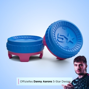 Thumbsticks KontrolFreek Precision Football Danny Aarons Edition PS4PS5, AlbastruRoz - Img 3