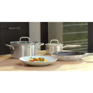 Tigaie antiaderenta Tefal Virtuoso E49106, 28 cm, inox, cu garantie 10 ani - Img 3