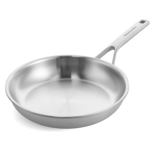 Tigaie din inox KitchenAid MultiPly 20 cm, Inductie, Rezistenta la cuptor, Argintie