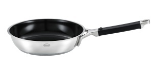 Tigaie din inox ROSLE SILENCE PRO ProCeraPlus, 20 cm, antiaderenta, neagra