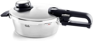 Tigaie Fissler Vitavit PremiumQuick 18 L O 18 cm Oala sub presiune din otel inoxidabil 4 niveluri de gatit incl insertie - inductie