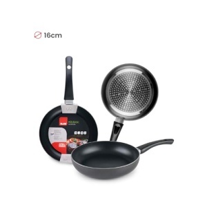 Tigaie IBILI Indubasic 16 cm Aluminiu Negru Antiaderenta Compatibila Inductie - Img 2