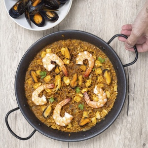 Tigaie paella Lacor 60144, antiaderenta, 45 cm, calitate europeana - Img 5