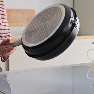 Tigaie pentru omelete IBILI I-CHEF, 14 cm, aluminiu, antiaderenta, inox - Img 3