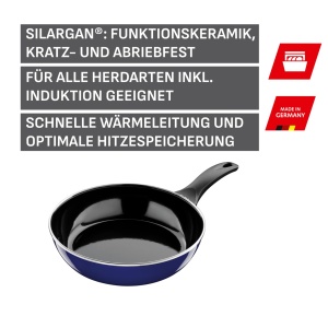 Tigaie Silit Emma 28 cm, ceramica functionala, nickelfree, albastra - Img 2