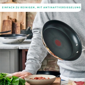 Tigaie Tefal Jamie Oliver Cooks Direct On 28 cm Inox Antiaderenta Titanium Indicator Thermo-Signal - Img 3