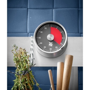 Timer de bucatarie magnetic WMF, Cromargan inox, 60 minute, alarma sonora - Img 2