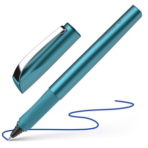 Tintenroller Schneider Ceod Shiny, Culoare Teal, Strichstarke M, Inclusa Tintenpatrone