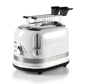 Toaster Ariete 14901 Moderna 800W Alb 6 trepte rumenire functie decongelare