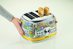 Toaster Ariete 156 Positano 1630W Design Vintage 4 Fante Functie Automatica - Img 6
