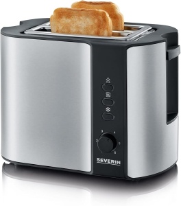 Toaster Automatik SEVERIN AT 2589, 800 W, Inox, cu Brotchenaufsatz