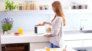 Toaster Braun HT 3010 WH, 7 Rostgrade, Culoare Alba, Cu Functie De Incalzire - Img 3